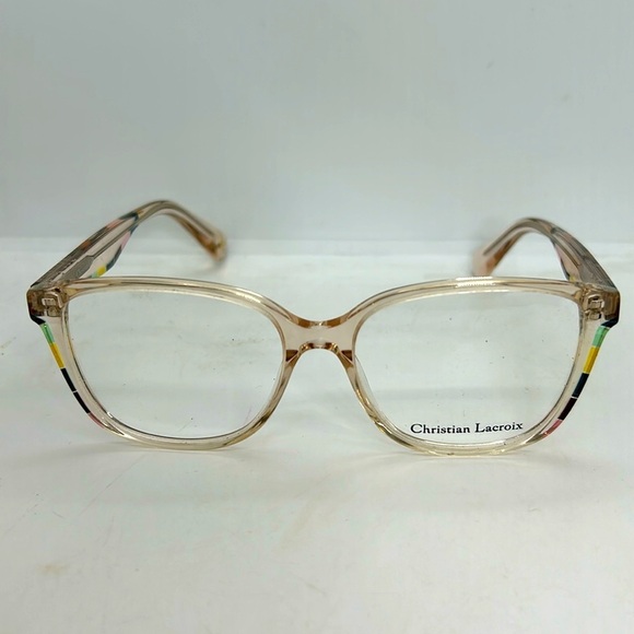 Christian Lacroix CL1114 Eyeglasses Frames 53-15-140 Peche Crystal Pink NWT